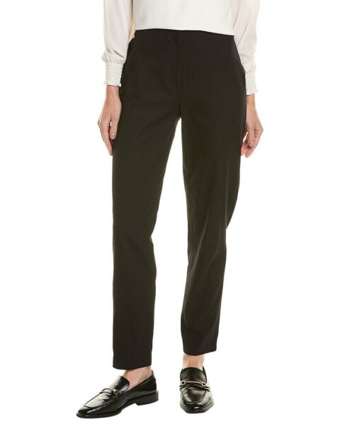 Donna Karan High-Rise Slim Leg Trouser Women's Black 6