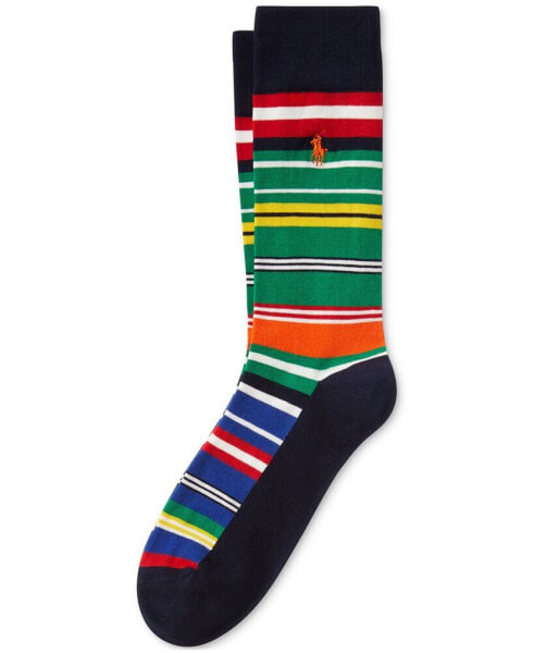 Men's Striped Crew Socks