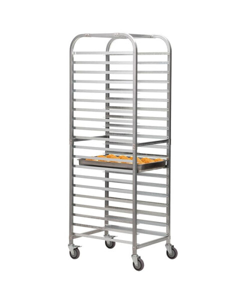 Sturdy 20-Tier Metal Pan Rack with 13 lbs Capacity for Kitchens and Bakeries