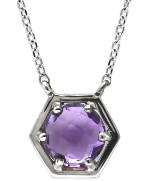 Jac + Jo by Anzie jac & Jo by Anzie Amethyst Solitaire Pendant Necklace (1-1/3 ct. t.w.) in Sterling Silver, 16" + 1" extender