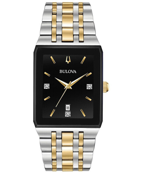 Часы Bulova Diamond-Accent Two-Tone Stainless Steel Watch