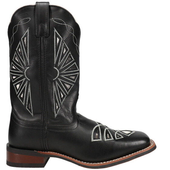 Laredo Kite Days Embroidery Square Toe Cowboy Womens Black Casual Boots 5820