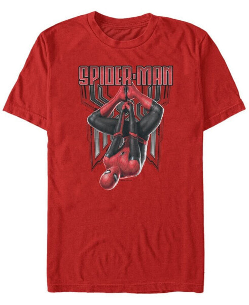 Marvel Men's Spider-Man Far From Home Spider-Man Hanging Around Short Sleeve T-Shirt