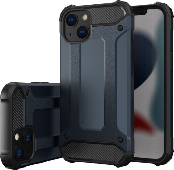 Hurtel Hybrid Armor etui iPhone 14 pancerny hybrydowy pokrowiec niebieskie