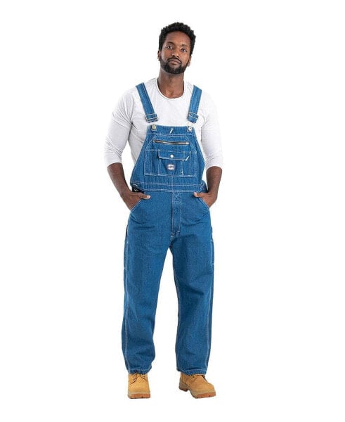 Men's Vintage Unlined Washed Denim Bib Overall