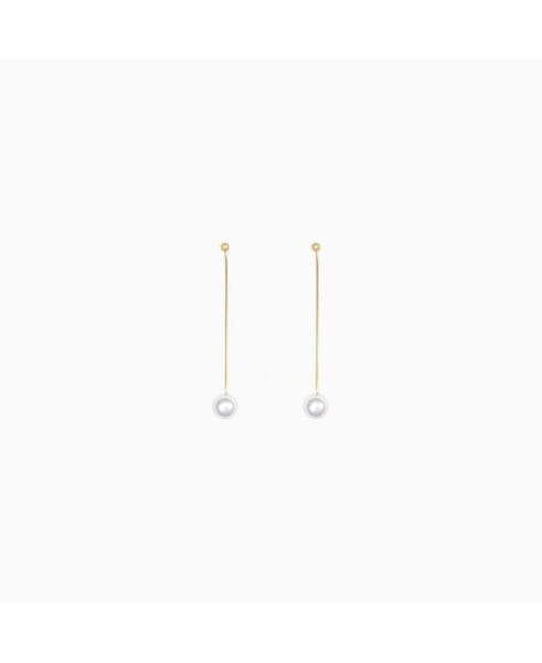 Dangled Cultured Pearl Earrings