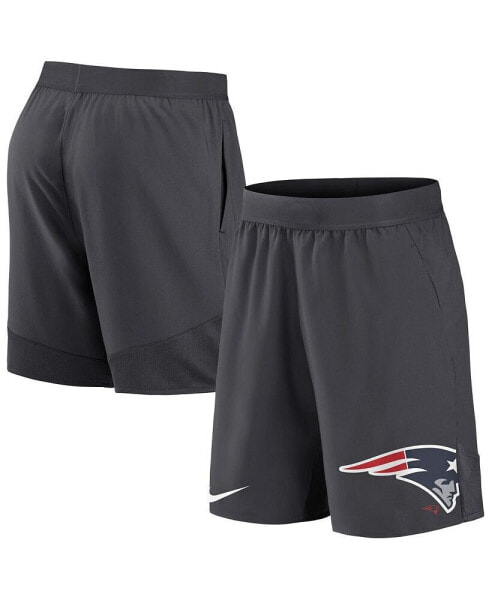 Men's Anthracite New England Patriots Stretch Performance Shorts