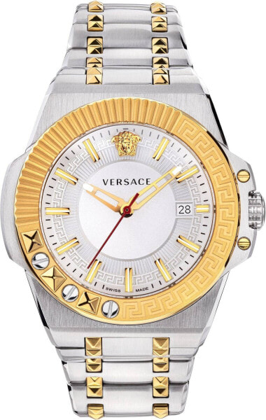Versace Herren Armbanduhr Chain Reac. Bicolor VEDY00519