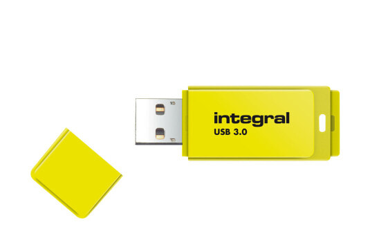Integral 16GB USB3.0 DRIVE NEON YELLOW UP TO R-80 W-10 MBS - 16 GB - USB Type-A - 3.2 Gen 1 (3.1 Gen 1) - 110 MB/s - Cap - Yellow