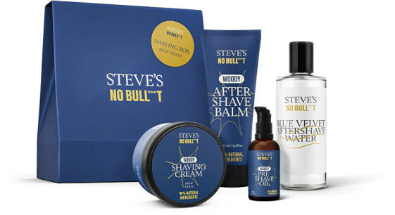 Gift set Shaving Box Blue Velvet