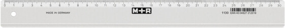 Möbius Ruppert 1130 - 0000 - Desk ruler - Polystyrene - Transparent - cm - Germany - 30 cm