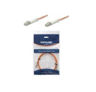 IC Intracom Fibre Optic Patch Cable - OM2 - LC/LC - 2m - Orange - Duplex - Multimode - 50/125 µm - LSZH - Fiber - Lifetime Warranty - Polybag - 2 m - OM2 - LC - LC - Male/Male - Orange