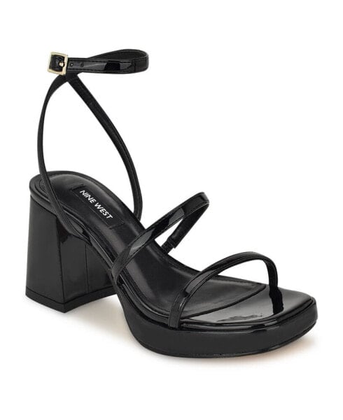 Women's Flame Square Toe Strappy Dress Sandals