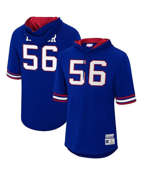 Men's Lawrence Taylor Royal New York Giants Retired Player Mesh Name and Number Hoodie T-shirt