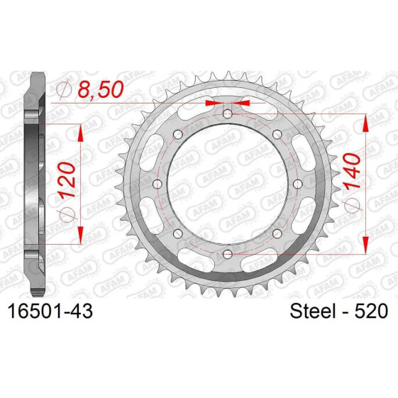 AFAM 16501 Rear Sprocket