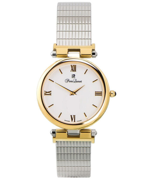 Unisex Swiss Stainless Steel & Gold-Plated Stainless Steel Bracelet Watch 33mm