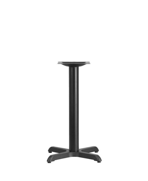 22'' X 22'' Restaurant Table X-Base With 3'' Dia. Table Height Column