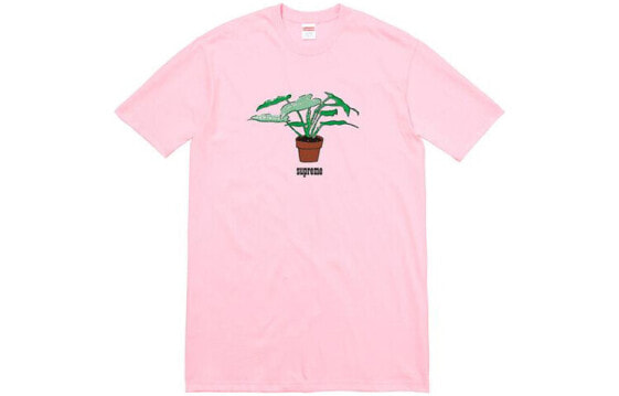 Supreme FW17 Plant Tee Light Pink 盆栽印花短袖T恤 男女同款 浅粉色 送礼推荐 / Футболка Supreme FW17 Plant Tee Light Pink T SUP-SS18-672