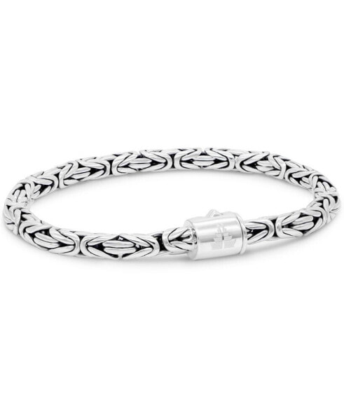 Borobudur Round 5mm Chain Bracelet in Sterling Silver