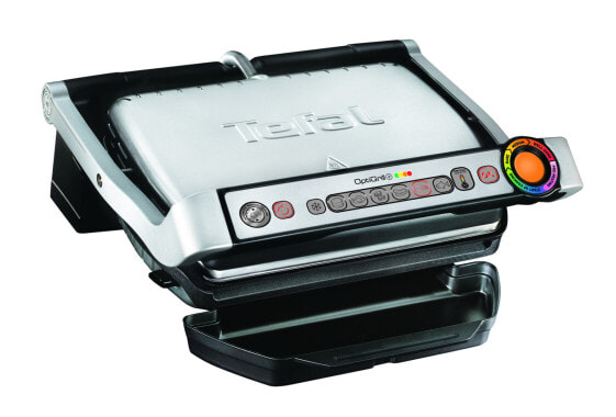 TEFAL GC716D - Black - Metallic - Stainless steel - Tabletop - Buttons - Griddle - 300 x 200 mm