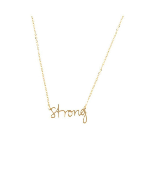316L Absolute Affirmation "Strong" Necklace