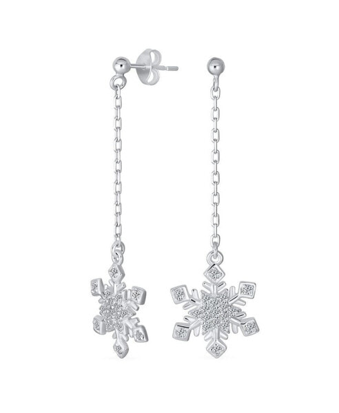Серьги Bling Jewelry Snowflake Dangle