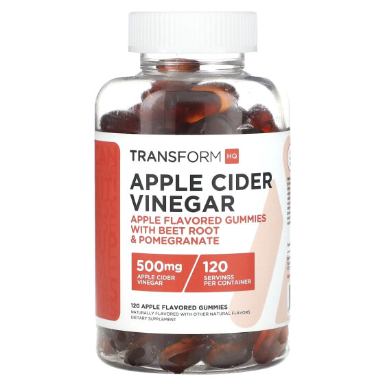 Витаминные мармеладки TransformHQ Яблочный уксус, 500 мг, 120 шт.