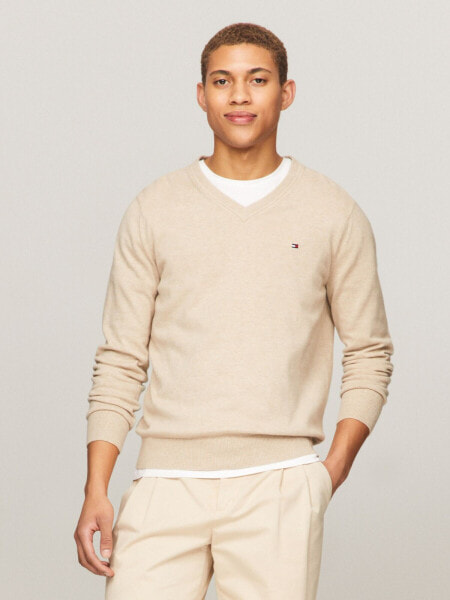 Flag Logo V-Neck Sweater