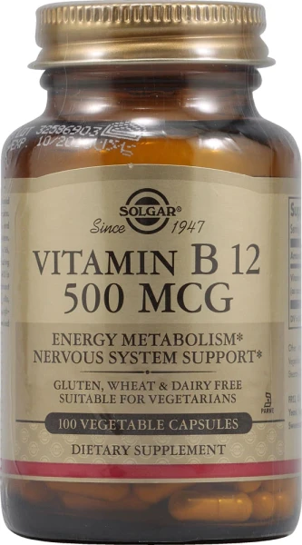 Solgar Vitamin B12 Витамин  B12 500 мкг 100 капсул