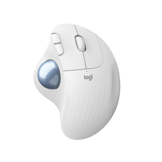 Беспроводная трекболная мышь Logitech ERGO M575 - белая, RF Wireless + Bluetooth, 2000 DPI