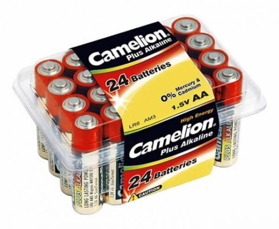 Одноразовая батарейка Camelion LR6-PB24 - AA - Alkaline - 1.5 V - 24 шт. - 75 x 98 x 50 мм