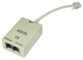 Lindy ADSL-Splitter - Grey - 3 x RJ11