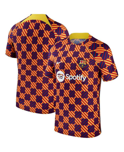 Men's Yellow Barcelona 2023 Pre-Match Performance Top