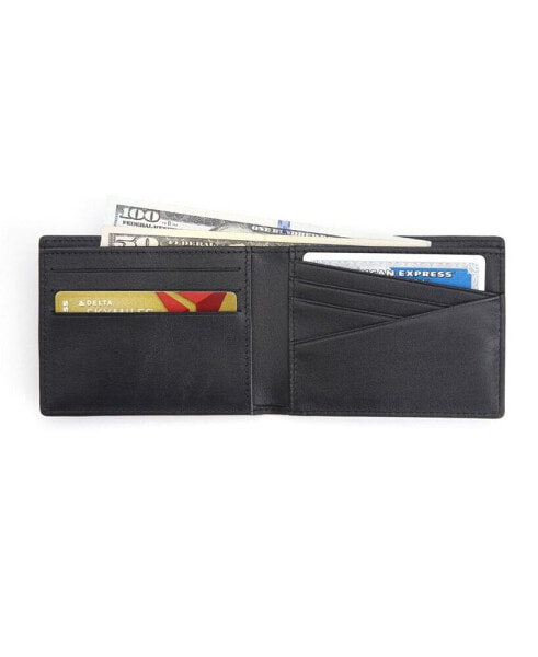 Кошелек мужской RFID-блокирующий ROYCE New York Slim Bifold