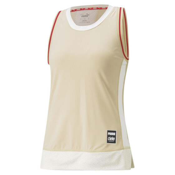 Puma Crew Neck Atheltic Tank Top X Ciele Womens Beige Casual Athletic 52342988