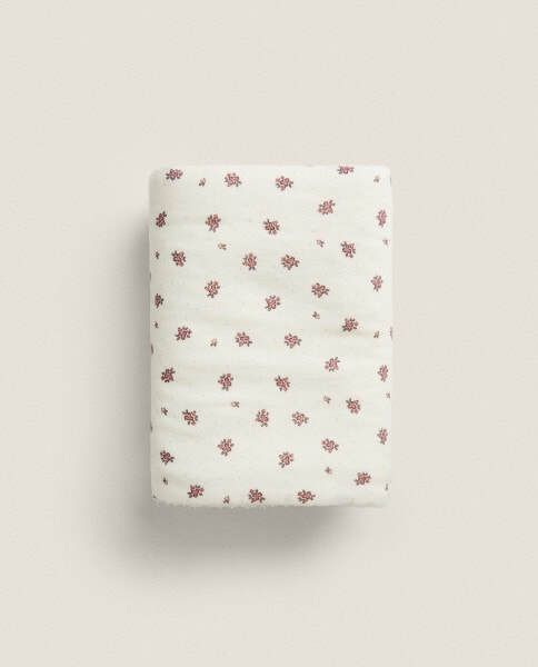 Children's floral print towel