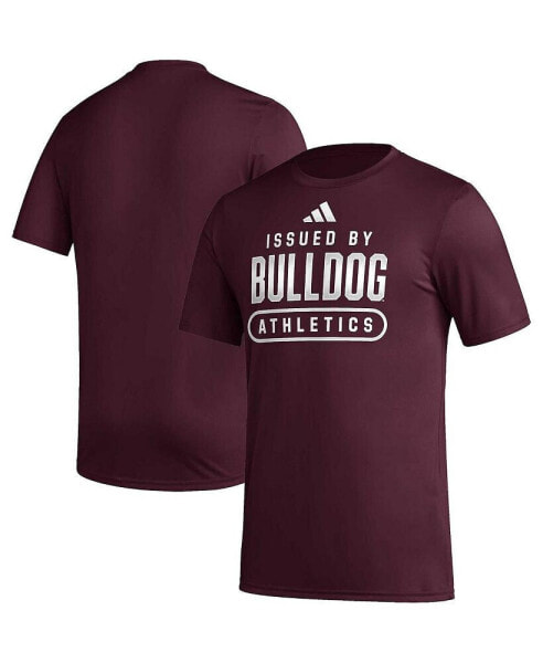 Men's Maroon Mississippi State Bulldogs AEROREADY Pregame T-shirt