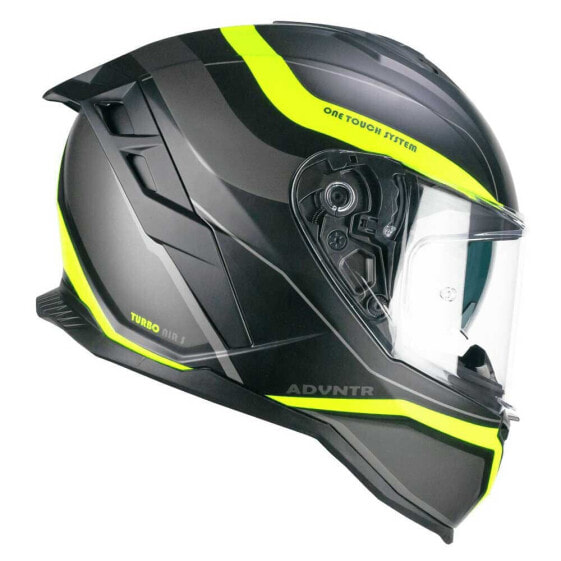 Шлем для мотоциклистов CGM 363X Shot Run в матовом черно-желтом цвете