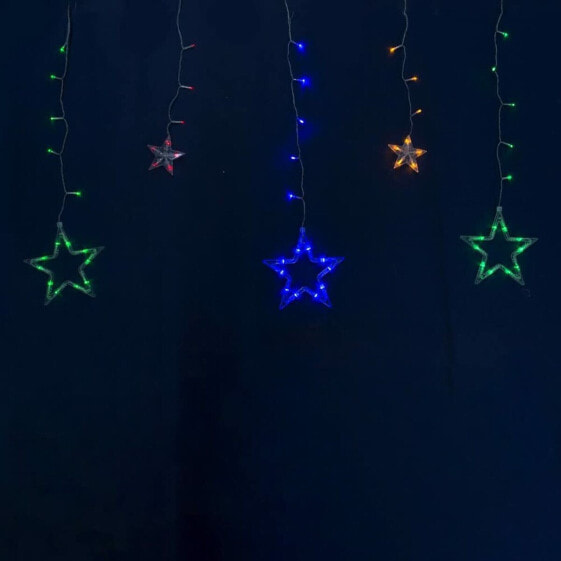 Гирлянда светодиодная Shico Занавески Разноцветный Звезды