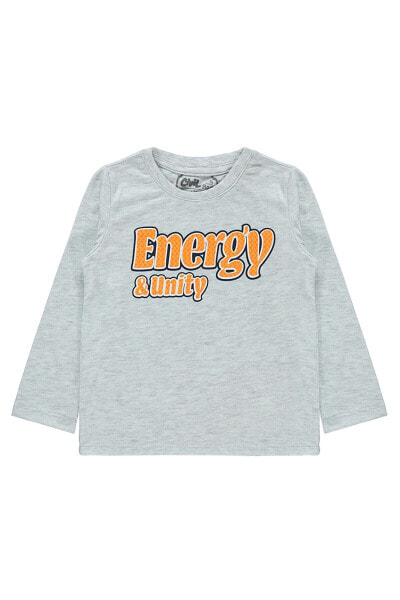 Erkek Çocuk Sweatshirt 2-5 Yaş Oranj