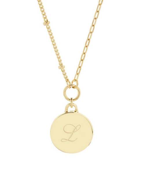 14K Gold Plated Paige Initial Pendant