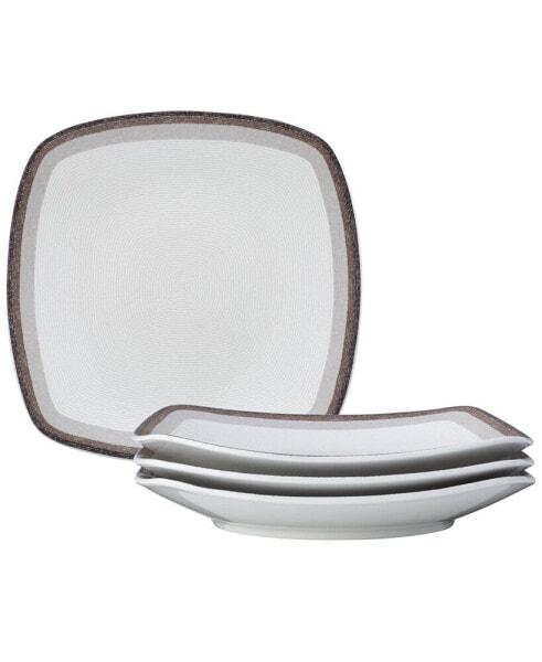 Colorscapes Layers Square Dinner Plate Set/4, 10.75"
