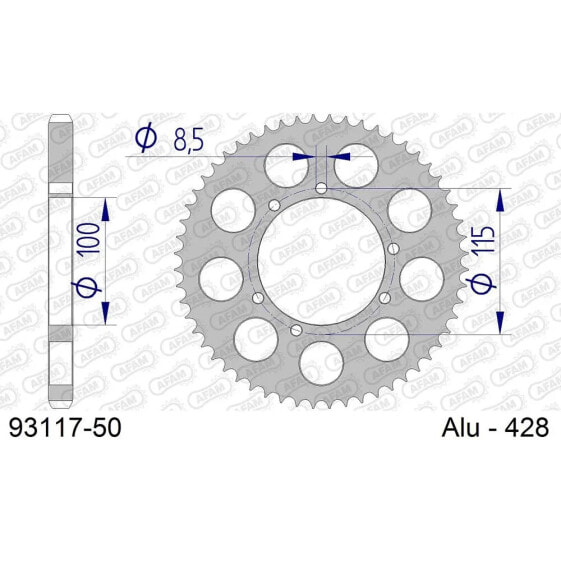 AFAM 93117 Rear Sprocket