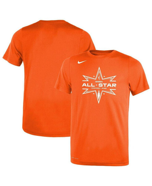 Big Boys and Girls Orange 2022 WNBA All-Star Game Logo Legend Performance T-shirt