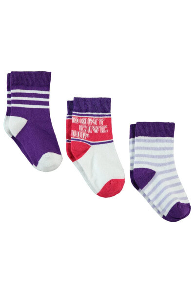 Kız Çocuk 3'lü Soket Çorap Set 3-11 Yaş I?ndigo