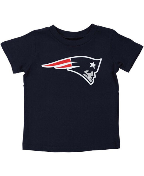Футболка для малышей OuterStuff Футболка с логотипом команды New England Patriots темно-синяя