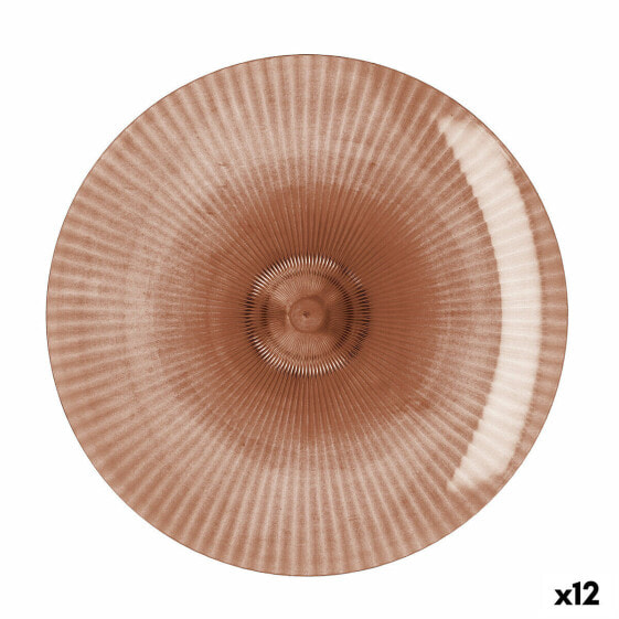 Плоская тарелка Quid Sunset Коралл Пластик 26 cm (12 штук)