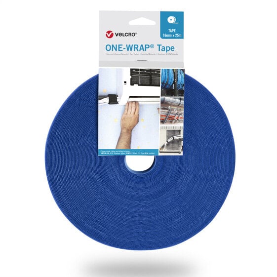 VELCRO One Wrap Band 25m 13mm Blau VEL-OW64116