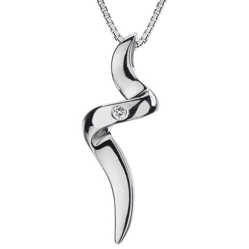 Silver necklace Hot Diamonds Go With Flow DP197