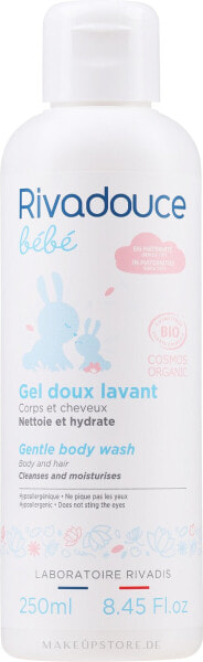 Sanftes reinigendes Duschgel - Rivadouce Bebe Organic Gentle Cleansing Gel 250 ml